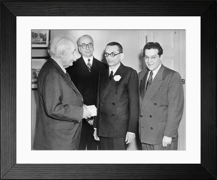 Framed Print : Mathematician Kurt Godel (1906-1978), receives the first Albert Einstein award for achievement in the natural sciences as physicist Julian Schwinger and Lewis Strauss look Framed Print : Mathematician Kurt Godel (1906-1978), receives the first Albert Einstein award for achievement in the natural sciences as physicist Julian Schwinger and Lewis Strauss look
