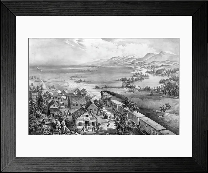 Framed Print : The Course of Empire takes its Way, drawing by F.F. Palmer, published by Currier & Ives, 1868 Framed Print : The Course of Empire takes its Way, drawing by F.F. Palmer, published by Currier & Ives, 1868