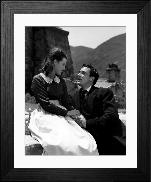 Framed Print : HOW GREEN WAS MY VALLEY, Maureen O'Hara, Walter Pidgeon, 1941, TM and Copyright (c) 20th Century-Fox Film Corp. All Rights Reserved