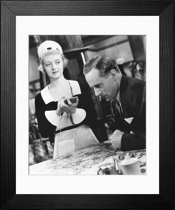Framed Print : OF HUMAN BONDAGE, from left, Bette Davis, Leslie Howard, 1934 Framed Print : OF HUMAN BONDAGE, from left, Bette Davis, Leslie Howard, 1934