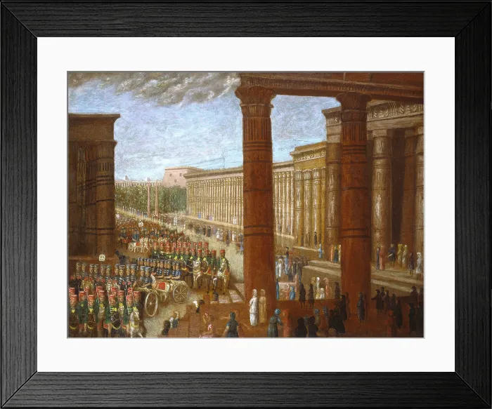 Framed Print : Pharaoh's Army Marching, by Erastus Salisbury Field, c. 1865-80, American painting, oil on canvas