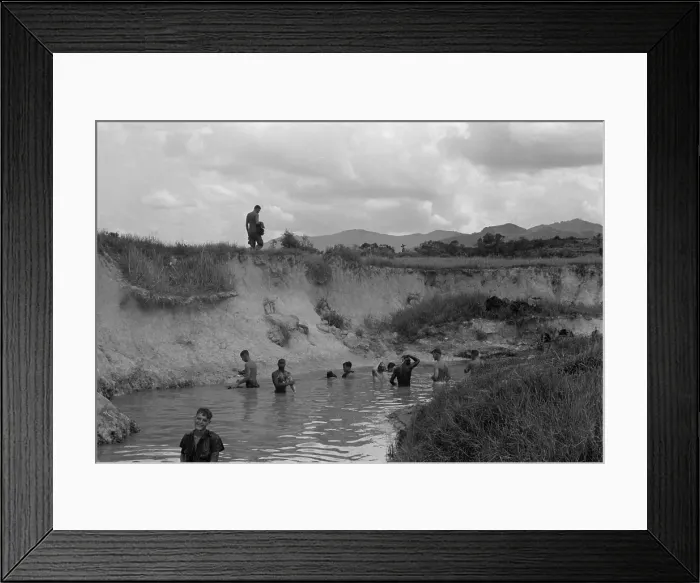 Framed Print : Vietnam War. US Marines bathe in the stream at the base of Hill 51. Hill 51 was the site of a combat base intended to secure Highway 534, in the Que Son Valley. May 27, 1967 Framed Print : Vietnam War. US Marines bathe in the stream at the base of Hill 51. Hill 51 was the site of a combat base intended to secure Highway 534, in the Que Son Valley. May 27, 1967