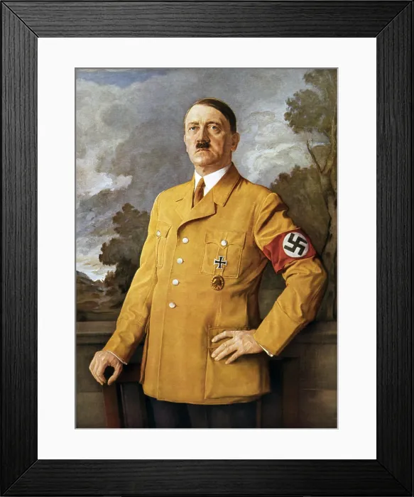 Framed Print : OUR FUHRER, a portrait of Adolf Hitler by Heinrich Knirr. Ca. 1940 Framed Print : OUR FUHRER, a portrait of Adolf Hitler by Heinrich Knirr. Ca. 1940