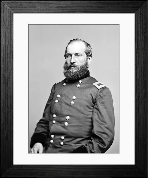 Framed Print : Brig. Gen. James A. Garfield, officer of the Federal Army, Sept. 19, 1863 Framed Print : Brig. Gen. James A. Garfield, officer of the Federal Army, Sept. 19, 1863