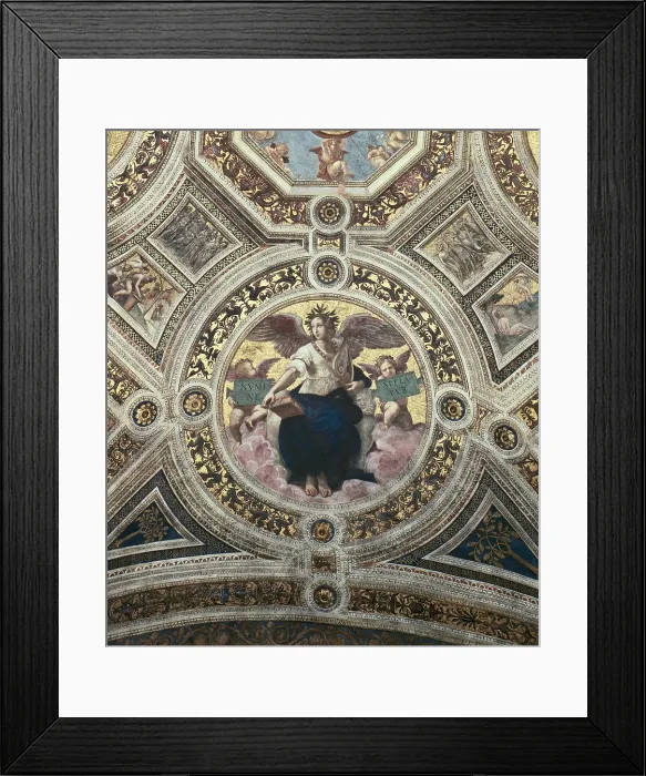 Framed Print : Raphael (1483-1520). Stanza della segnatura ('Room of the Signatura'). The poetry. 1508. VATICAN CITY. Vatican Palaces. Renaissance art. Cinquecento. Fresco Framed Print : Raphael (1483-1520). Stanza della segnatura ('Room of the Signatura'). The poetry. 1508. VATICAN CITY. Vatican Palaces. Renaissance art. Cinquecento. Fresco