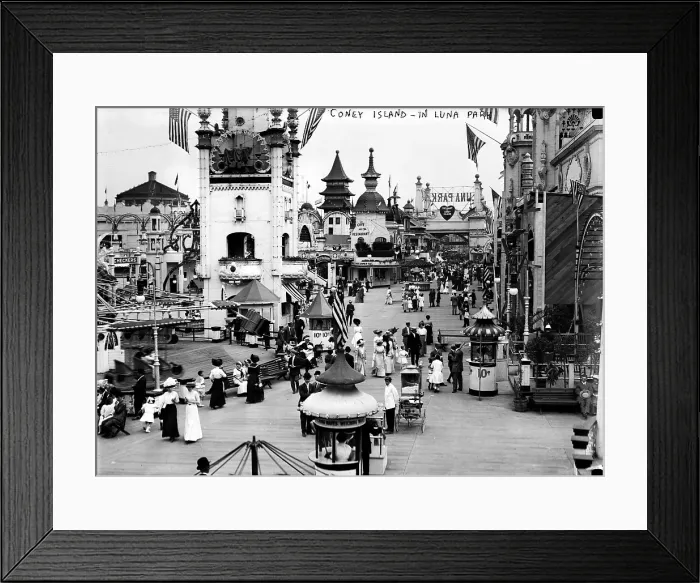 Framed Print : Coney Island, Luna Park. New York City, photograph, ca. 1910-1915