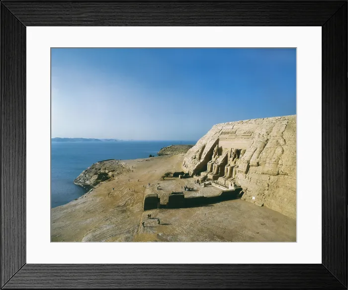 Framed Print : Great Temple of Rameses II. EGYPT. ASWAN. Abu Simbel. Great Temple of Rameses II. Main entrance to the Great Temple. Egyptian art. New Kingdom. Architecture Framed Print : Great Temple of Rameses II. EGYPT. ASWAN. Abu Simbel. Great Temple of Rameses II. Main entrance to the Great Temple. Egyptian art. New Kingdom. Architecture