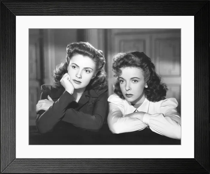 Framed Print : THE HARD WAY, from left: Joan Leslie, Ida Lupino, 1943