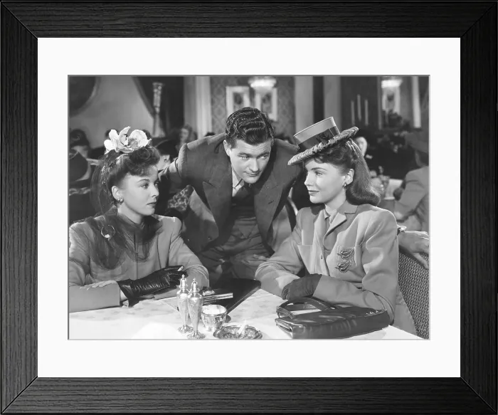 Framed Print : THE HARD WAY, from left: Ida Lupino, Dennis Morgan, Joan Leslie, 1943 Framed Print : THE HARD WAY, from left: Ida Lupino, Dennis Morgan, Joan Leslie, 1943