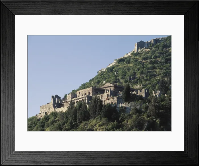 Framed Print : GREECE. PELOPONNESE. LACONIA. Mistra. Palace of Paleologus Emperors (15th c.). Late Byzantine art. AISA / Everett Collection**US SALES ONLY**