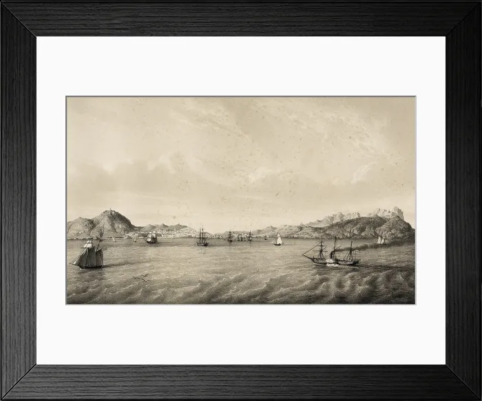 Framed Print : Ceuta (19th c.). Engraving. SPAIN. Donostia. San Telmo Municipal Museum. AISA / Everett Collection**US SALES ONLY**