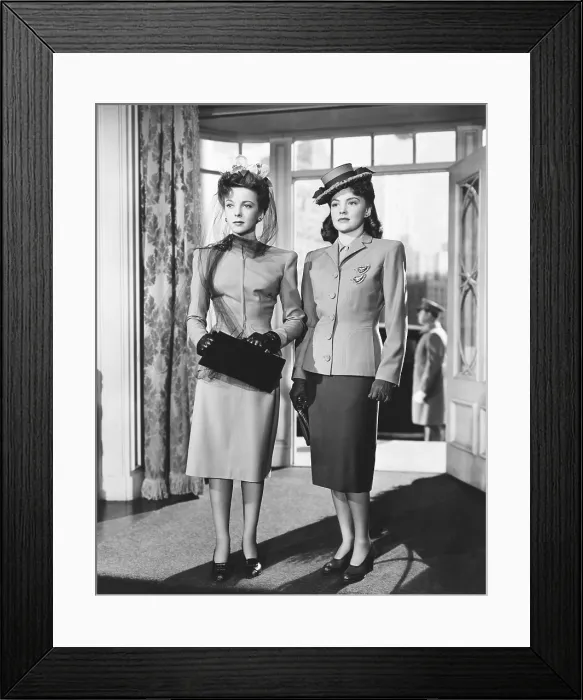 Framed Print : THE HARD WAY, from left: Ida Lupino, Joan Leslie, 1943