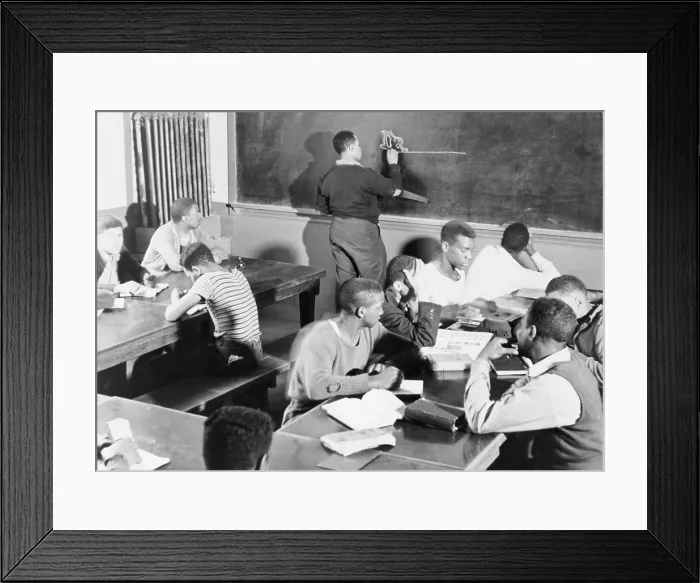 Framed Print : Young African American men receiving instruction in carpentry at a National Youth Administration segregated class in South Charleston, West Virginia. Ca. 1937 Framed Print : Young African American men receiving instruction in carpentry at a National Youth Administration segregated class in South Charleston, West Virginia. Ca. 1937