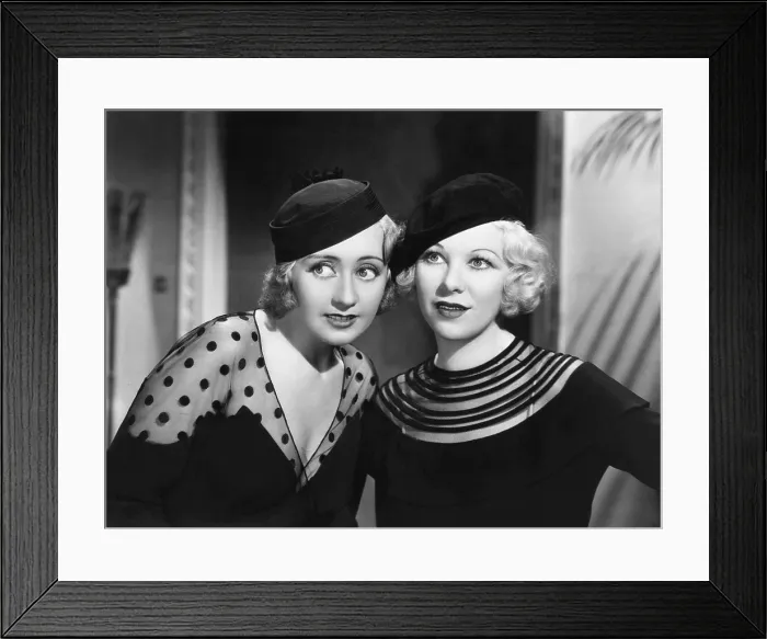 Framed Print : HAVANA WIDOWS, from left, Joan Blondell, Glenda Farrell, 1933