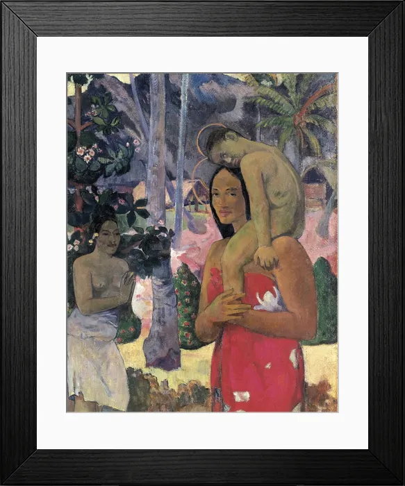 Framed Print : GAUGUIN, Paul (1848-1903). La Orana Maria (Hail Mary). 1891. Right detail. Post-Impressionism. Oil on canvas. UNITED STATES OF AMERICA. New York City. Metropolitan Museum of Art Framed Print : GAUGUIN, Paul (1848-1903). La Orana Maria (Hail Mary). 1891. Right detail. Post-Impressionism. Oil on canvas. UNITED STATES OF AMERICA. New York City. Metropolitan Museum of Art