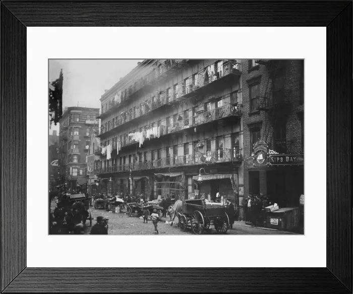 Framed Print : New York City, row of tenements, 260 to 268 Elizabeth Street, in which a great deal of finishing of clothes is carried on, photograph by Lewis Wickes Hine, March, 1912 Framed Print : New York City, row of tenements, 260 to 268 Elizabeth Street, in which a great deal of finishing of clothes is carried on, photograph by Lewis Wickes Hine, March, 1912