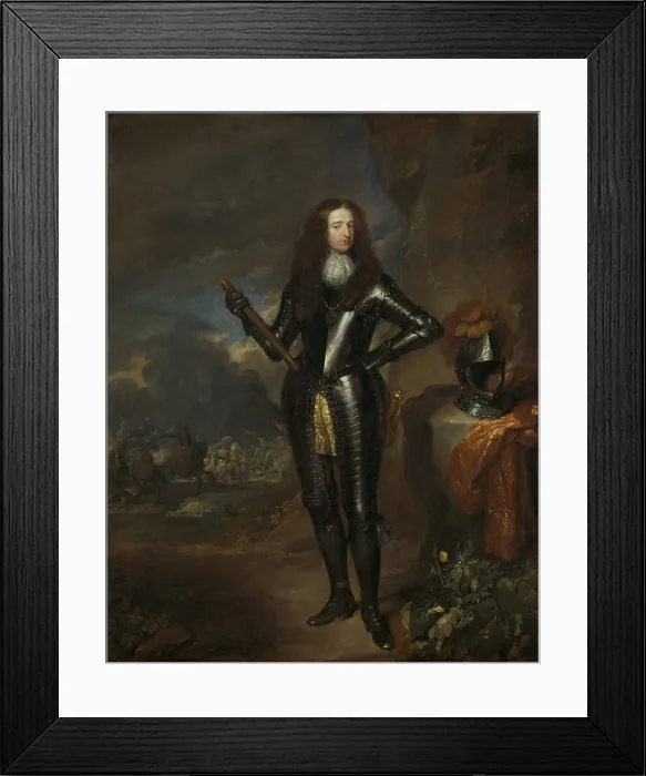 Framed Print : Portrait of William III, Prince of Orange and Stadholder, by Caspar Netscher, c. 1680-84, Dutch painting, oil on canvas Framed Print : Portrait of William III, Prince of Orange and Stadholder, by Caspar Netscher, c. 1680-84, Dutch painting, oil on canvas