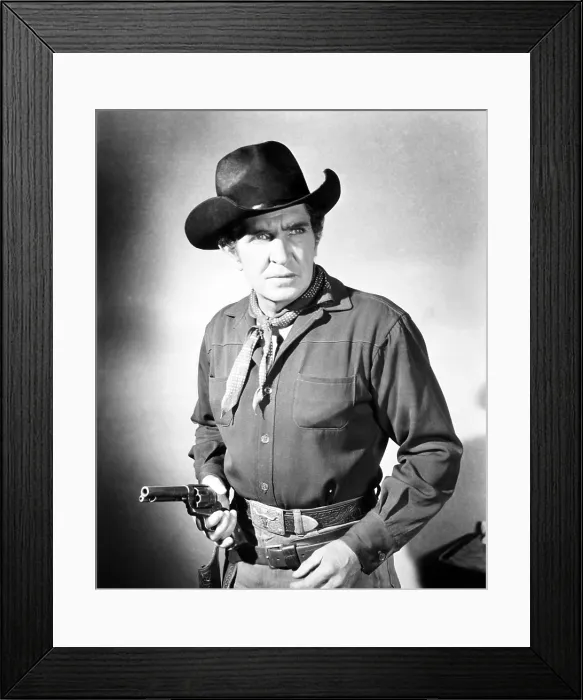 Framed Print : DRUMS ACROSS THE RIVER, Bob Steele, 1954