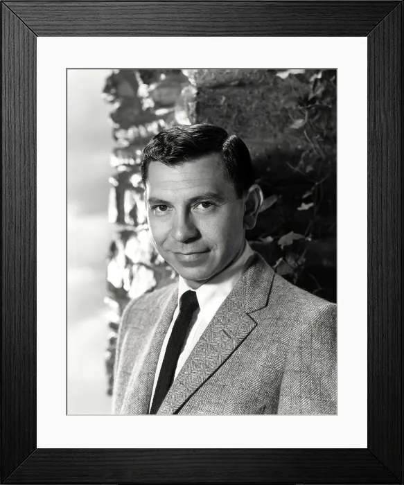Framed Print : DRAGNET, director and star Jack Webb, 1954. ph: Bert Six / courtesy Everett Collection Framed Print : DRAGNET, director and star Jack Webb, 1954. ph: Bert Six / courtesy Everett Collection