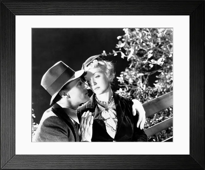 Framed Print : OF HUMAN BONDAGE, from left, Leslie Howard, Bette Davis, 1934