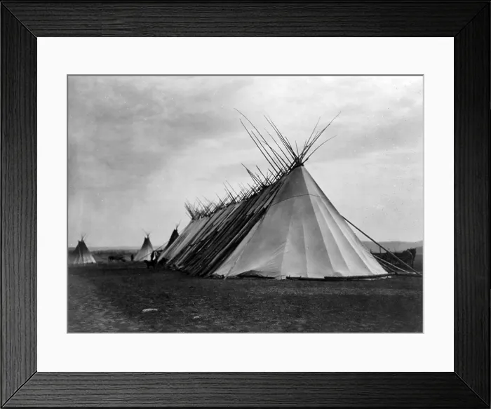 Framed Print : Joseph Dead Feast Lodge- Nez Perc. Edward S. Curtis photo, ca. 1905