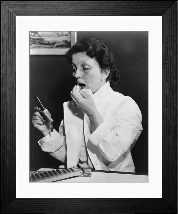 Framed Print : Hazel Bishop (1906-1998) is best known for the cosmetic brand that bears her name