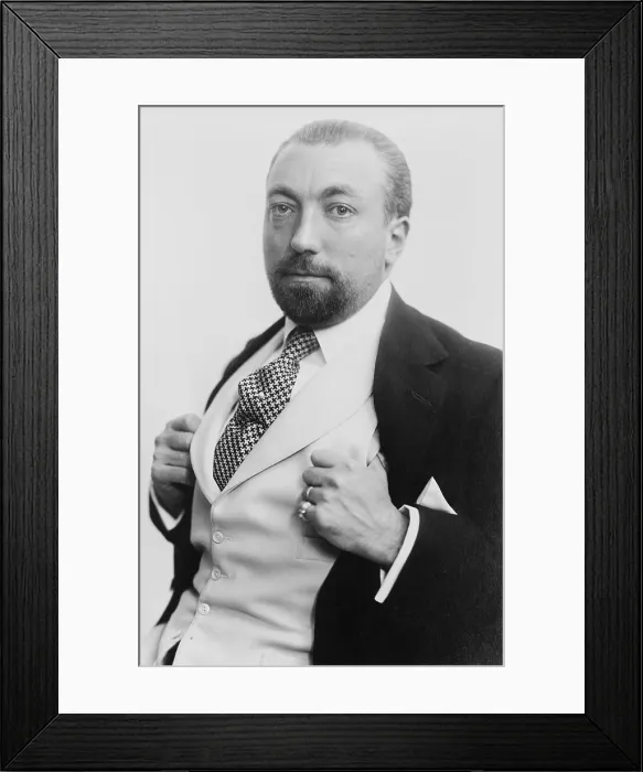 Framed Print : Paul Poiret (1879-1944), most modern couturier in pre-World War I France. 1913 Framed Print : Paul Poiret (1879-1944), most modern couturier in pre-World War I France. 1913