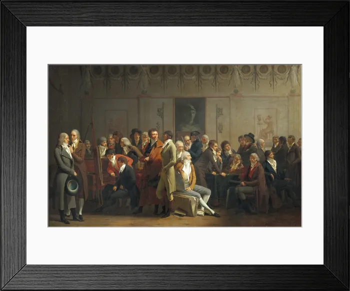 Framed Print : BOILLY, Louis Leopold (1761-1845). Reunion of Artists in the Studio of Isabey. 1798. Neoclassicism. Oil on canvas. FRANCE. Paris. Louvre Museum Framed Print : BOILLY, Louis Leopold (1761-1845). Reunion of Artists in the Studio of Isabey. 1798. Neoclassicism. Oil on canvas. FRANCE. Paris. Louvre Museum