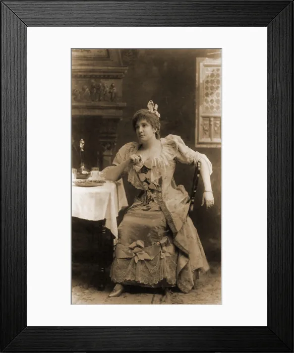 Framed Print : Nellie Melba (1859-1931), the internationally acclaimed Australian opera star, 1896 Framed Print : Nellie Melba (1859-1931), the internationally acclaimed Australian opera star, 1896