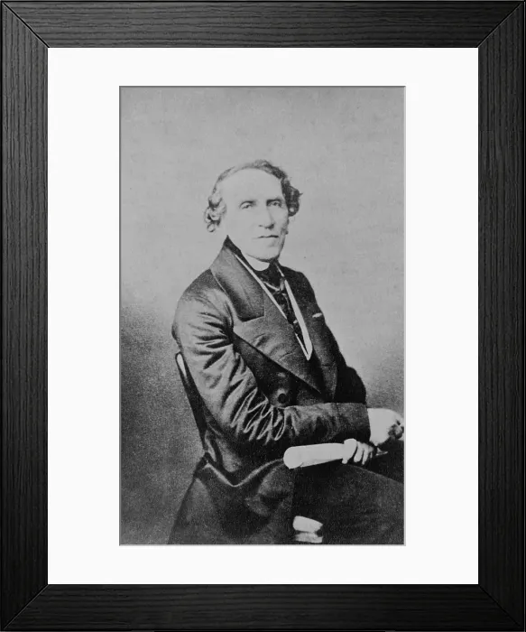 Framed Print : Giacomo Meyerbeer (1791-1864), German opera composer of many very successful works for French opera