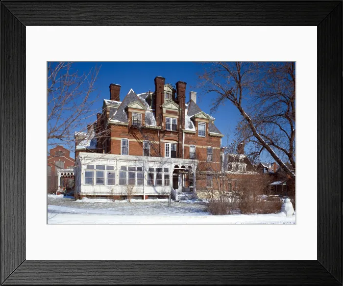 Framed Print : Pullman Palace Car Works Administration, Hotel Florence, built 1881. Pullman, Illinois, photo ca. 1980s Framed Print : Pullman Palace Car Works Administration, Hotel Florence, built 1881. Pullman, Illinois, photo ca. 1980s