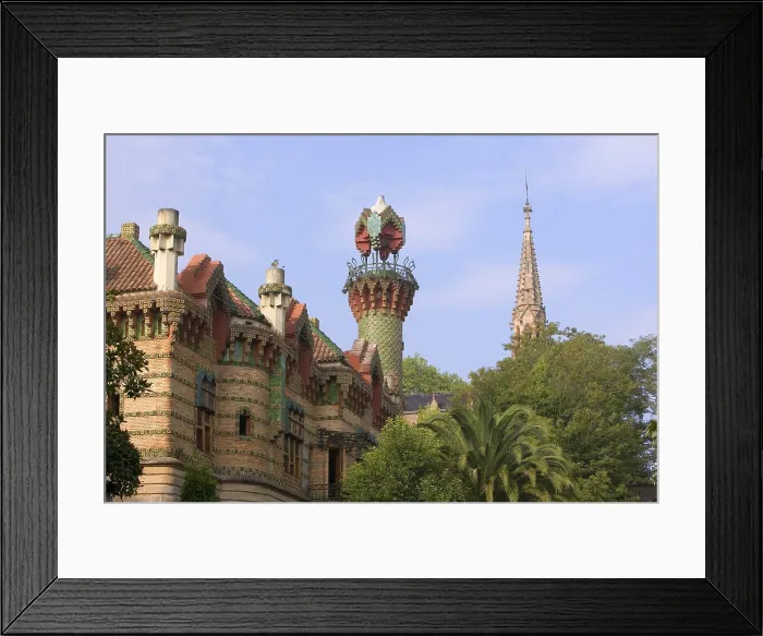 Framed Print : GAUDI i CORNET, Antoni (1852-1926). The Caprice. 1883-1885. SPAIN. CANTABRIA. Comillas. El Capricho. Modernism. Architecture. AISA / Everett Collection**US SALES ONLY**