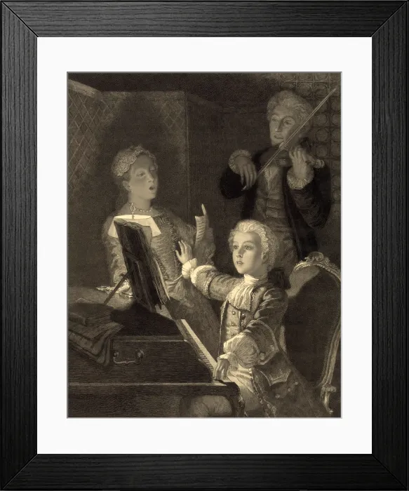 Framed Print : Wolfgang Mozart (1756-1791), great Austrian composer and virtuoso performer from his early childhood until his early death in 1791 Framed Print : Wolfgang Mozart (1756-1791), great Austrian composer and virtuoso performer from his early childhood until his early death in 1791