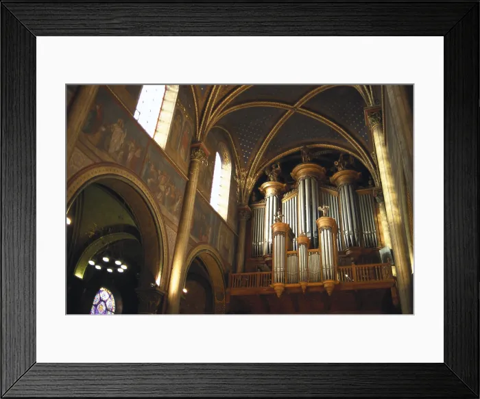 Framed Print : Church of Saint Germaine des Pres. 11th c. FRANCE. LE-DE-FRANCE. PARIS. Paris. Interior. Architecture. AISA / Everett Collection**US SALES ONLY**