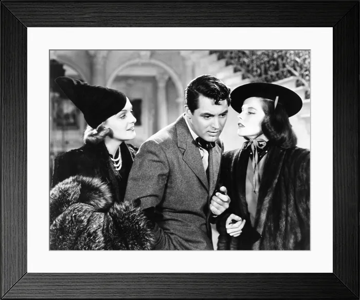 Framed Print : HOLIDAY, from left: Doris Nolan, Cary Grant, Katharine Hepburn, 1938