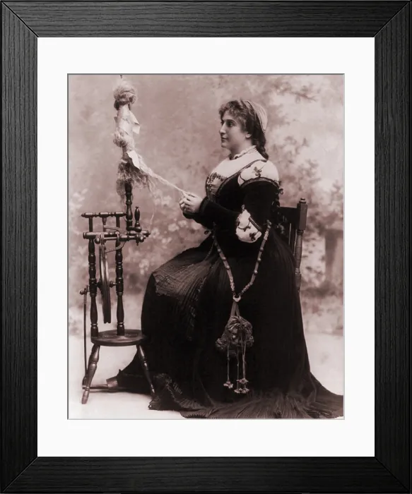 Framed Print : Nellie Melba (1859-1931) among the top turn of the century opera stars in the role of Marguerite in Gounod's FAUST, 1896