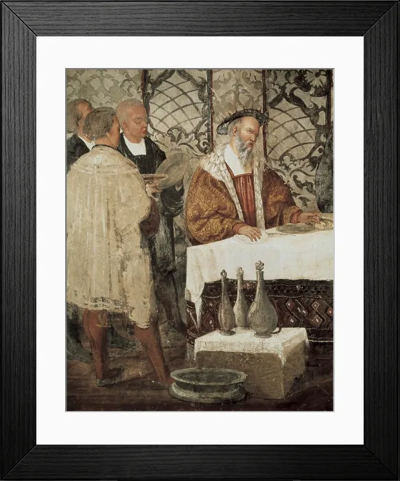 Framed Print : COLLEONI, Bartolomeo (1400-1475). Italian condottiero.; CHRISTIAN I (1426-1481). King of Denmark (1448-1481) and Sweden (1448-1481)