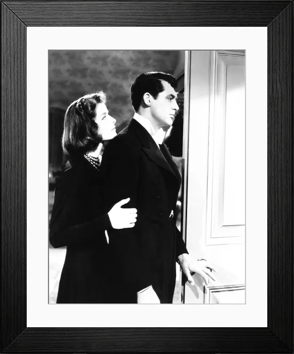 Framed Print : HOLIDAY, from left: Katharine Hepburn, Cary Grant, 1938