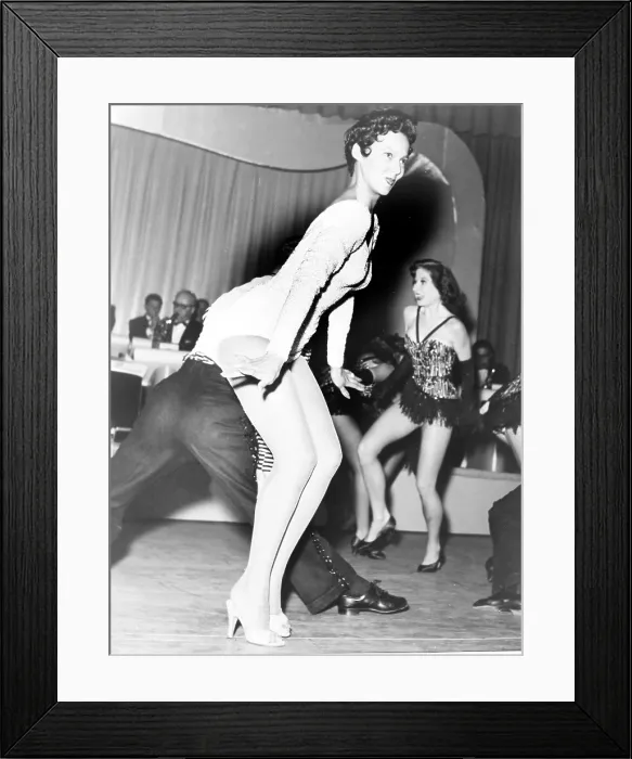 Framed Print : Dorothy Dandridge (1922-1965), dances at nightclub in Las Vegas in 1955. Halle Berry portrayed Dandridge in INTRODUCING DOROTHY DANDRIDGE, 1999