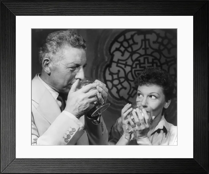 Framed Print : Mary Martin (1913-1990) and Ezio Pinza (1892-1957), in musical play based on James Michener's book SOUTH PACIFIC. 1949 Framed Print : Mary Martin (1913-1990) and Ezio Pinza (1892-1957), in musical play based on James Michener's book SOUTH PACIFIC. 1949