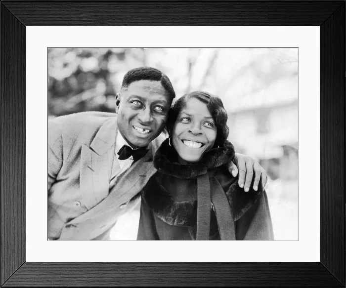 Framed Print : Huddie Ledbetter (1885-1949) a.k.a. Leadbelly, with his wife, Martha Promise Ledbetter. 1935 Framed Print : Huddie Ledbetter (1885-1949) a.k.a. Leadbelly, with his wife, Martha Promise Ledbetter. 1935