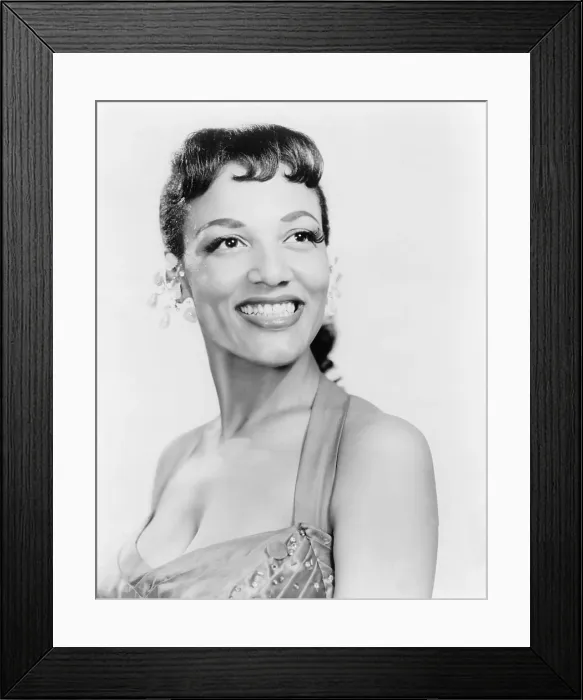 Framed Print : Vivian Alfretta Dandridge (1921-1991), was an African American singer and actress