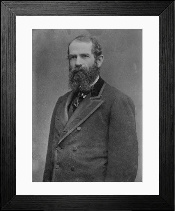 Framed Print : Jay Gould (1835-1892), amassed his wealth through buying, then selling, railroads, telegraph companies, and newspapers