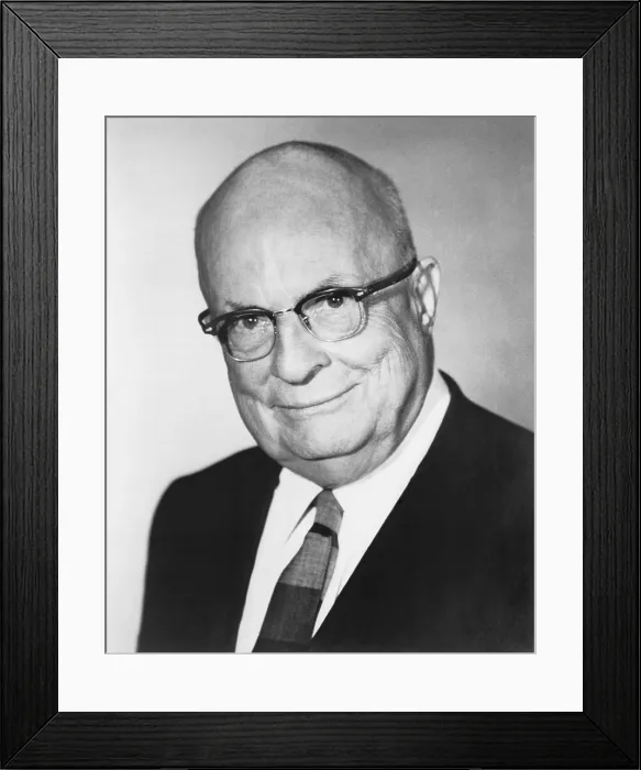 Framed Print : Henry J. Kaiser (1882-1967), Chairman of Board, Kaiser Industries Corporation, 1962