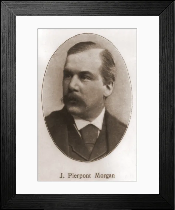Framed Print : John Pierpont Morgan, 1837-1913. Portrait from Harper's Weekly, May 18, 1901