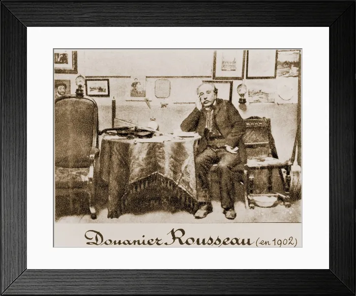 Framed Print : Henri Rousseau (1844-1910), also known as le Douanier, (The Customs Officer) because he made his living in the French bureaucracy