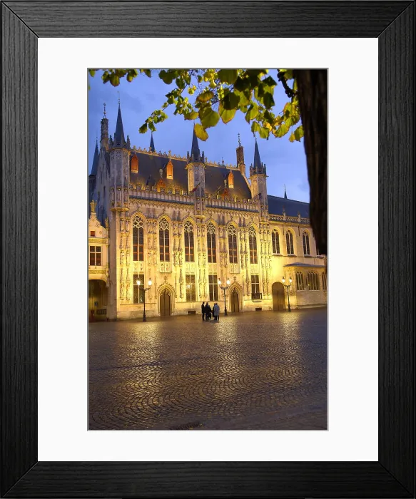 Framed Print : BELGIUM. Bruges. Burg Square. City hall. AISA / Everett Collection**US SALES ONLY**