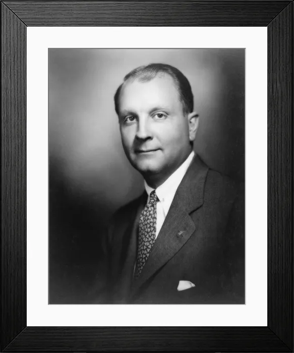Framed Print : Juan T. Trippe, pioneer of commercial aviation and founder of Pan-American Airways, in 1927