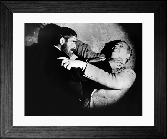 Framed Print : THE OLD DARK HOUSE, from left: Boris Karloff, Melvyn Douglas, 1932