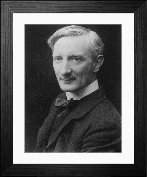 Framed Print : W. H. Beveridge (1879-1963), influential English economist, whose work was the foundation of post World War 2 British social and welfare policy. Ca. 1920